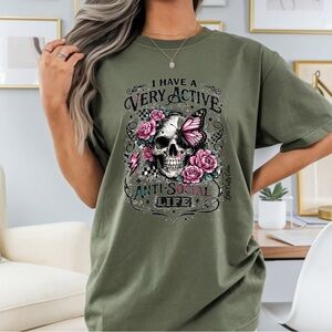 Comfort Colors Olive Graphic Tee